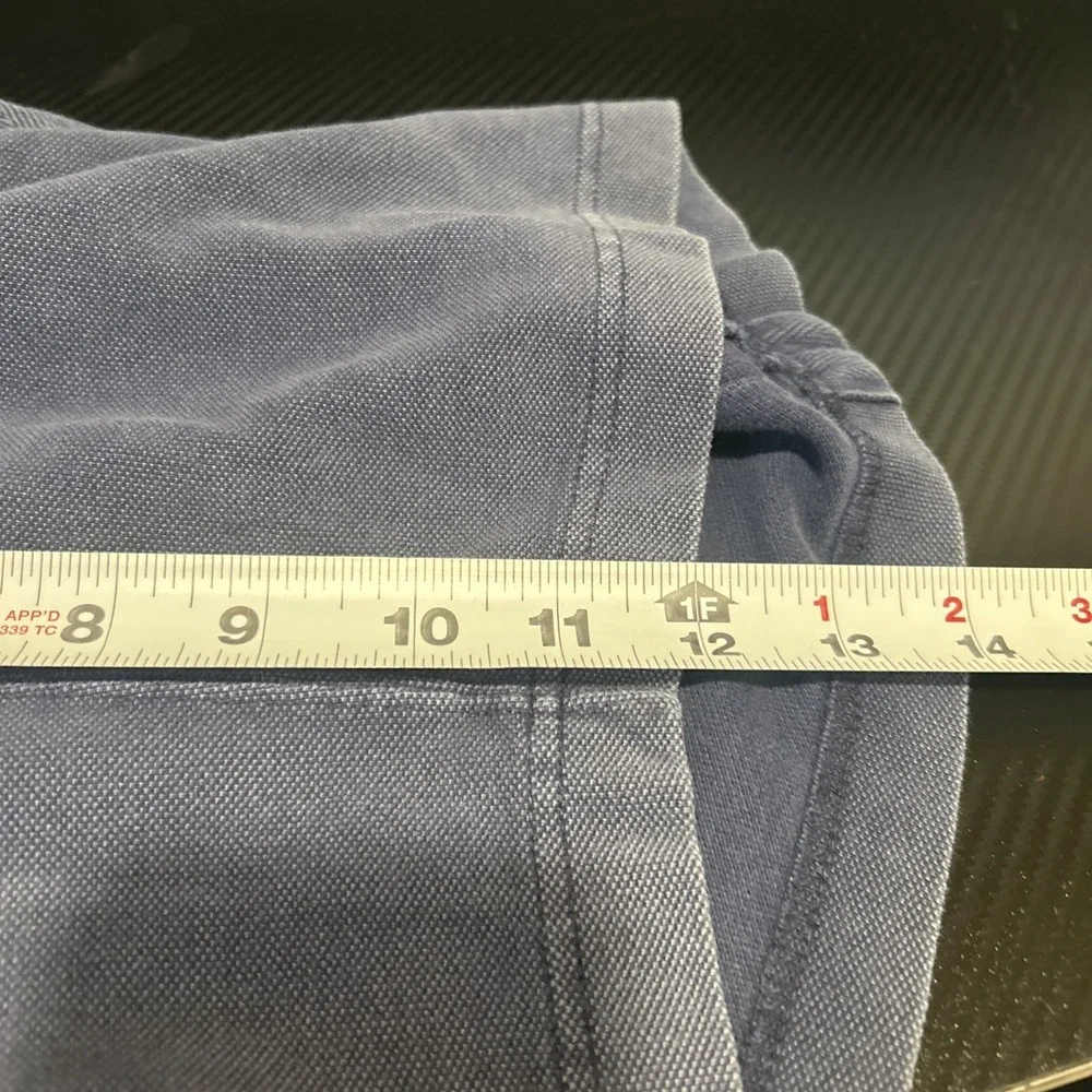 Men's Vtg Polo‎ Ralph Lauren Cotton Blend Drawstring Blue Sweat Shorts Size S